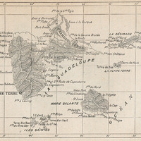 [Carte de la Guadeloupe et des îles environnantes]