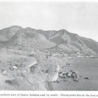 PL. IV — The southern part of Statia, looking east by south. Orangetown lies at the foot of the…