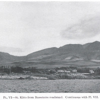 PL. VI — St. Kitts from Basseterre roadstead. Continuous with Pl. VII.