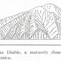 Fig. 18 — Morne au Diable, a maturely dissected volcano at the northern end of Dominica.