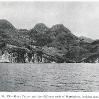 PL. IX — Mont Carbet and the cliff spur ends of Martinique, looking east.