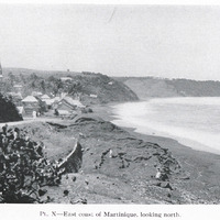 PL. X — East coast of Martinique, looking north.