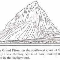 Fig. 28 — The Grand Piton, on the southwest coast of St. Lucia, where it is adjoined by the cliff…