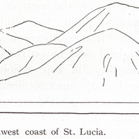 Fig. 36 — The village of Soufrière on a delta front on the southwest coast of St. Lucia.