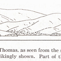 Fig. 39 — Part of St. Thomas, as seen from the south. The immaturity spurs and valleys is…