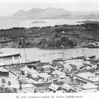 PL. XII — Castries harbor, St. Lucia, looking north.