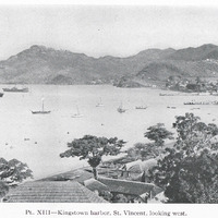 PL. XIII — Kingstown harbor, St. Vincent, looking west.