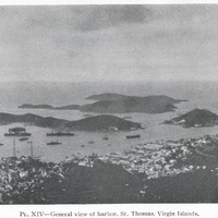 PL. XIV — General view of harbor, St. Thomas, Virgin Islands.