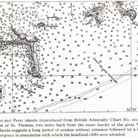 Fig. 43 — Norman and Peter islands (reproduced from British Admiralty Chart No. 2019). These…