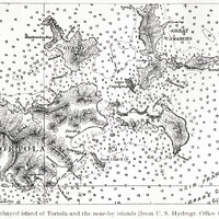 Fig. 44 — The embayed island of Tortola and the near-by islands (from U. S. Hydrogr. Office Chart…