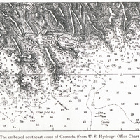 Fig- 53 — The embayed southeast coast of Grenada (from U. S. Hydrogr. Office Chart No. 1316)
