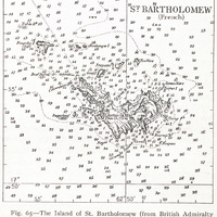 Fig. 65 — The Island of St. Bartholomew (from British Admiralty Chart No. 2038).