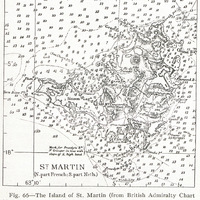 Fig. 66 — The Island of St. Martin (from British Admiralty Chart No. 2038).