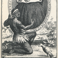 Planche I. Portrait du R. P. Labat. Frontispice de l'édition de 1742 des “Voyages aux Isles de l…