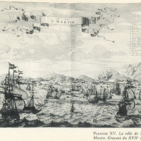 Planche XV. La ville de Saint-Martin. Gravure du XVIIe siècle.