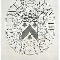 Sceau de la Martinique apposé au Contrat d'Acquisition de l'Ile de la Grenade (30 Octobre 1656).