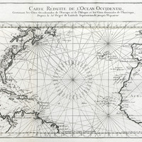 Carte réduite de l'Océan Occidental contenant les côtes occidentales de l'Europe et de l'Afrique et…