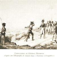 Capitulation du Général Maurepas d’après une lithographie de Grenier dans « Victoires et Conquêtes …
