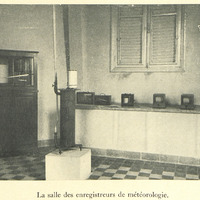La salle des enregistreurs de météorologie.