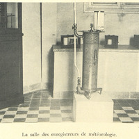 La salle des enregistreurs de météorologie.