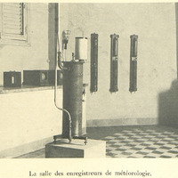 La salle des enregistreurs de météorologie.