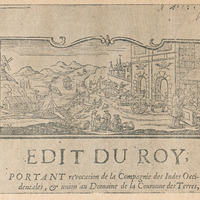 Edit du roy portant revocation de la Compagnie des Indes Occidentales, et union au Domaine de la…