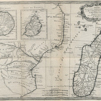 Partie de la côte orientale d'Afrique avec l'isle de Madagascar et les cartes particulières des…
