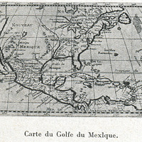 Carte du Golfe du Mexique.