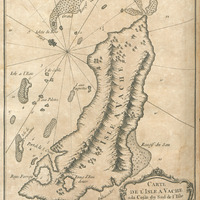 Carte de l'Isle à Vache à la Coste du Sud de l'Isle de St Domingue
