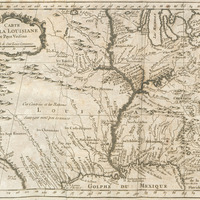 Carte de la Louisiane et pays voisins