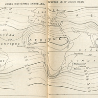 Lignes isothermes annuelles