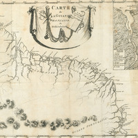 Carte de la Guiane française et hollandaise et carte de l'embouchure de la rivière Sinamary échelle…