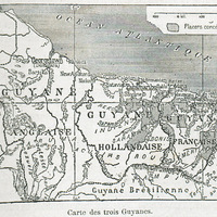 Carte des trois Guyanes