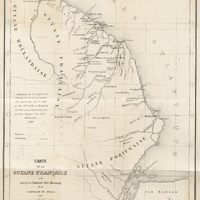 Carte de le Guyane française pour servir à l'histoire des missions de la compagnie de Jésus