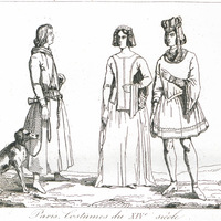 Paris. Costumes du XIVe siècle