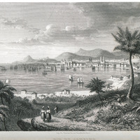 Rio de Janeiro, vue de la ville et de la rade.