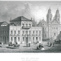 Rio de Janeiro. Palais impérial et Cathédrale