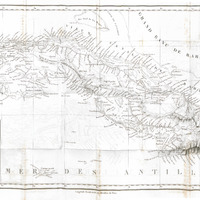 Carte de l'ile de Cuba rédigée sur les observations astronomiques des Navigateurs Espagnols et sur…