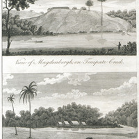 View of Magdenbergh, on tempate creek. View of catays and the creek caswinica.