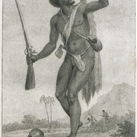A rebel negro armed on his guard.