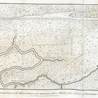 Plan of the principal field of action between the rivrs Cottica and Marawina ; with a sketch of the…