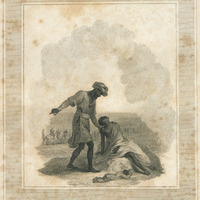 [Gravure illustrant « A poem, occasioned by the abolition of the slave trade, in 1806.», poème de E…