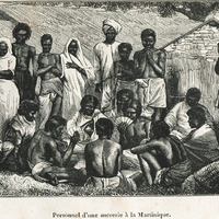 Personnel d'une sucrerie à la Martinique