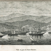 Ville et port de Saint-Thomas
