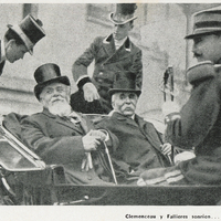 Clemenceau y Fallieres sonrien... (Buen tiempo !)