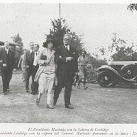 El Presidente Machado con la Señora de Coolidge y el Presidente Coolidge con la esposa del General…