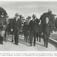 Los dos Presidentes. El Sr. Calvin Coolidge, Presidente de los Estados Unidos de América y el…