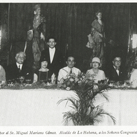 El almuerzo ofrecido por el Sr. Miguel Mariano Gómez, Alcalde de La Habana, a los Señores…