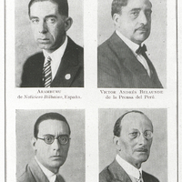 Delegados al VII Congreso de la Prensa Latina / Aramburu de Noticiero Bilbaino, España / Victor…