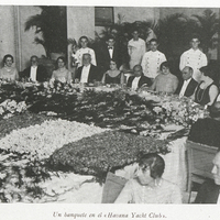 Un banquete en el « Havana Yacht Club »